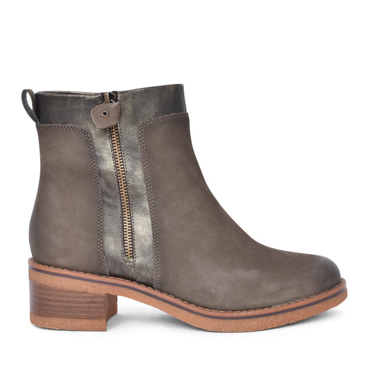 Ladies 2-25064 Ankle Boot In Khaki