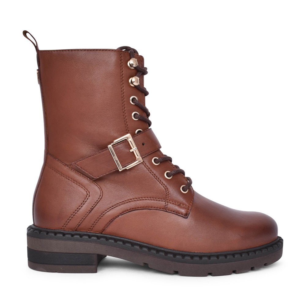 Ladies 2-25234 Laced Ankle Boot In Cognac