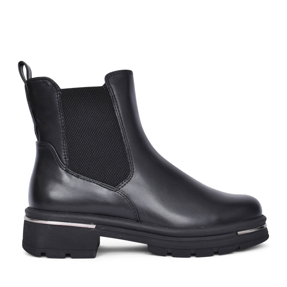 Ladies 2-25483 Chelsea Boot In Black