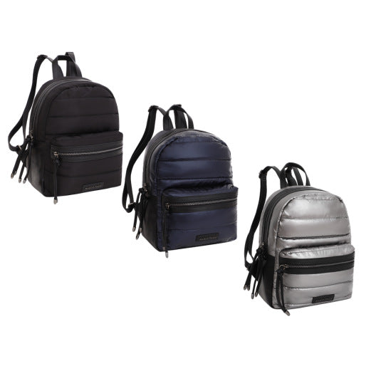 Ladies 2-61121 Back Pack In Silver