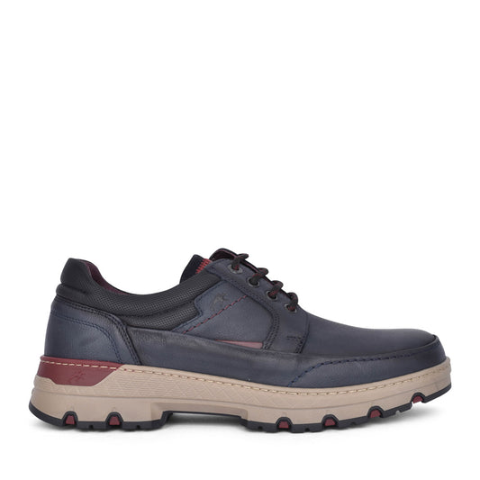 Mens F1843 Sigurd Laced Trainer In Navy