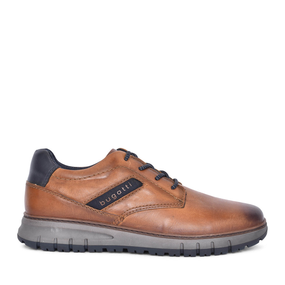 Mens Aop01 Quebec Laced Trainer In Cognac