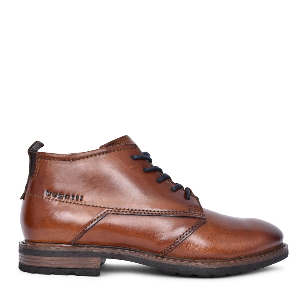 Mens A0v32 Lobo Comfort Laced Ankle Boot In Cognac