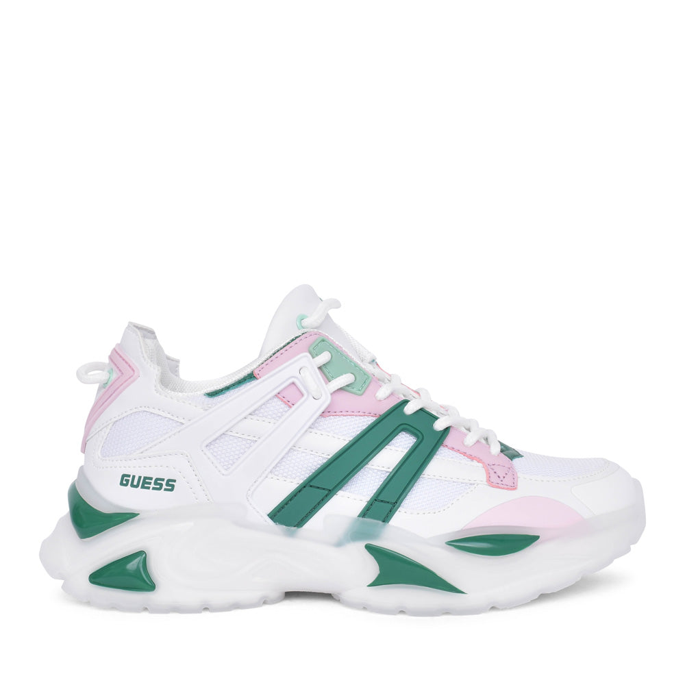 Ladies Fltbel Belluna Laced Trainer In White