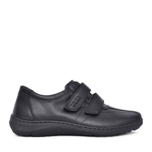 Mens 478301 Herwig H-fit Velcro Shoe In Black