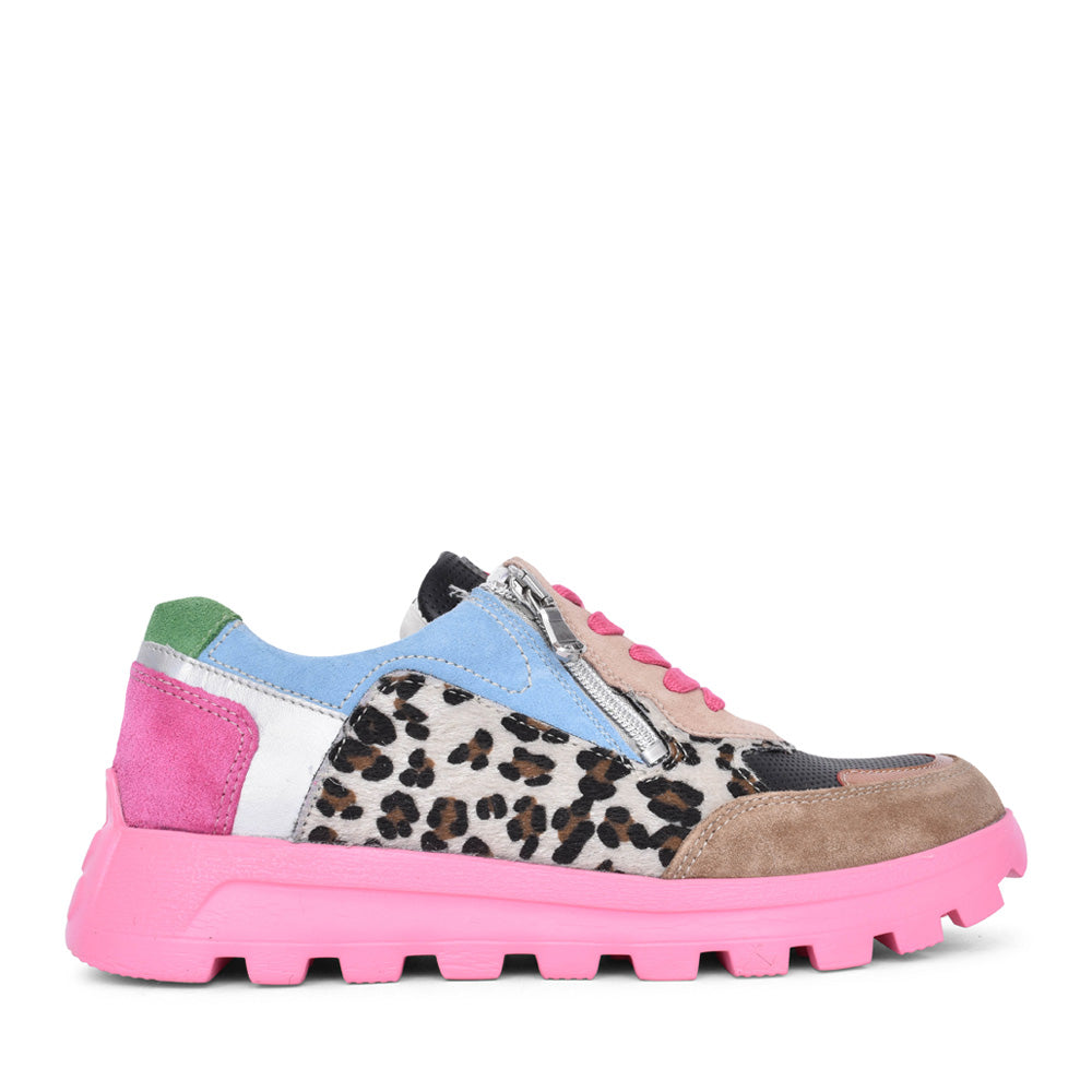 Ladies 993004 H-ajala Laced Trainer In Multi-colour