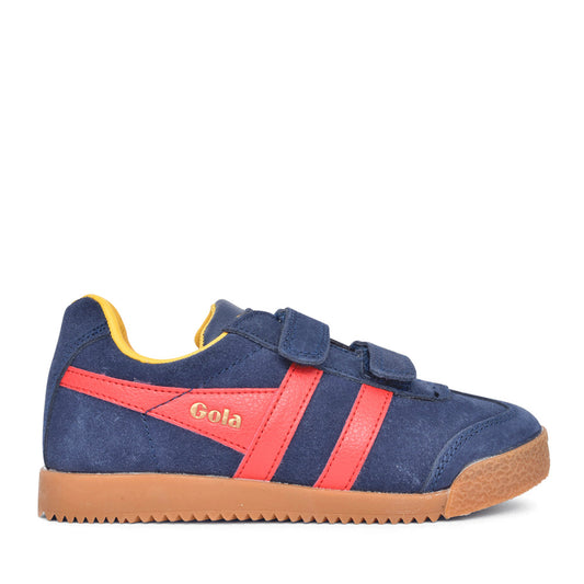 Boys Harrier Cka192 Laced Trainer In Navy