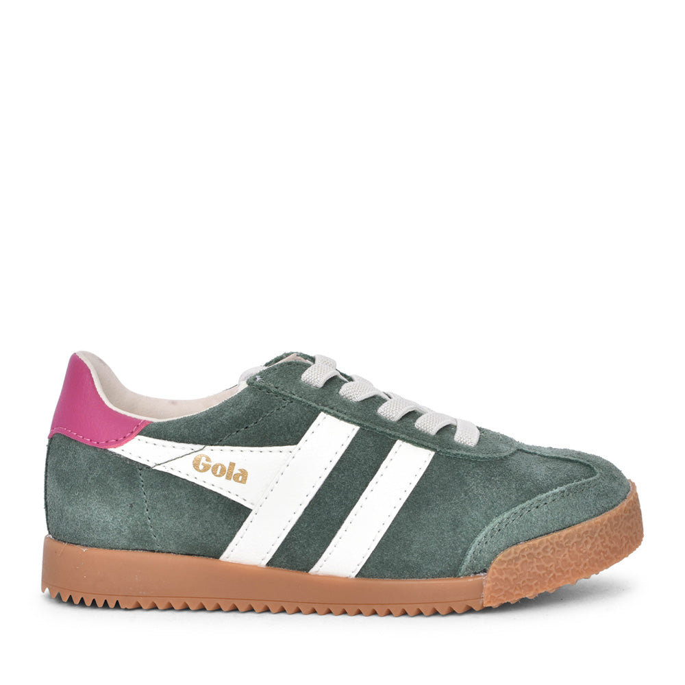 Girls Elan Cka538 Laced Trainer In Green