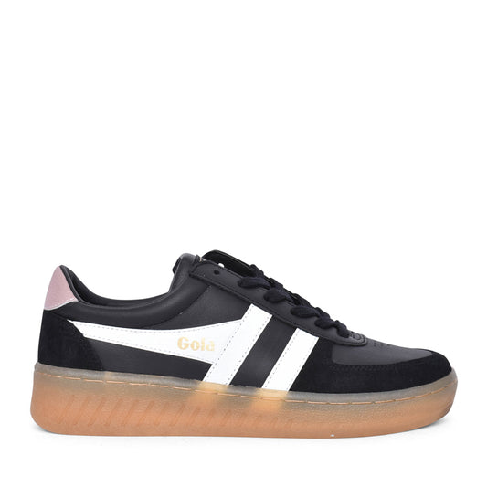 Ladies Grandslam Clb621 Laced Trainer In Black