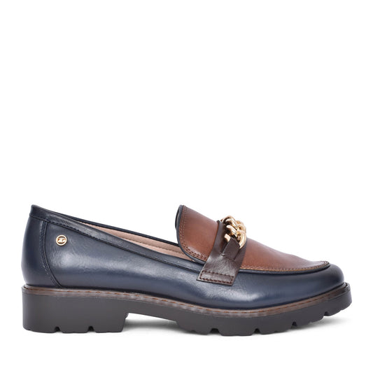 Ladies Daqia Loafer In Navy Multi