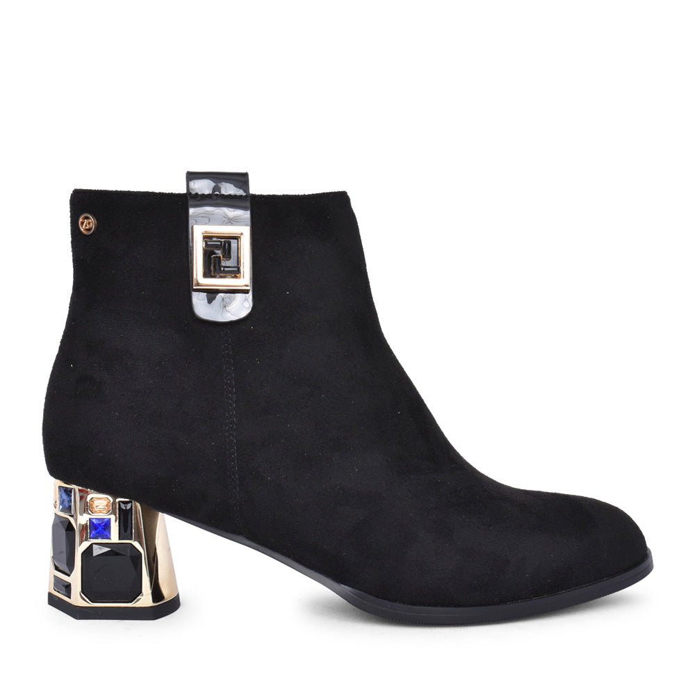 Ladies Khan Ankle Boot In Ink