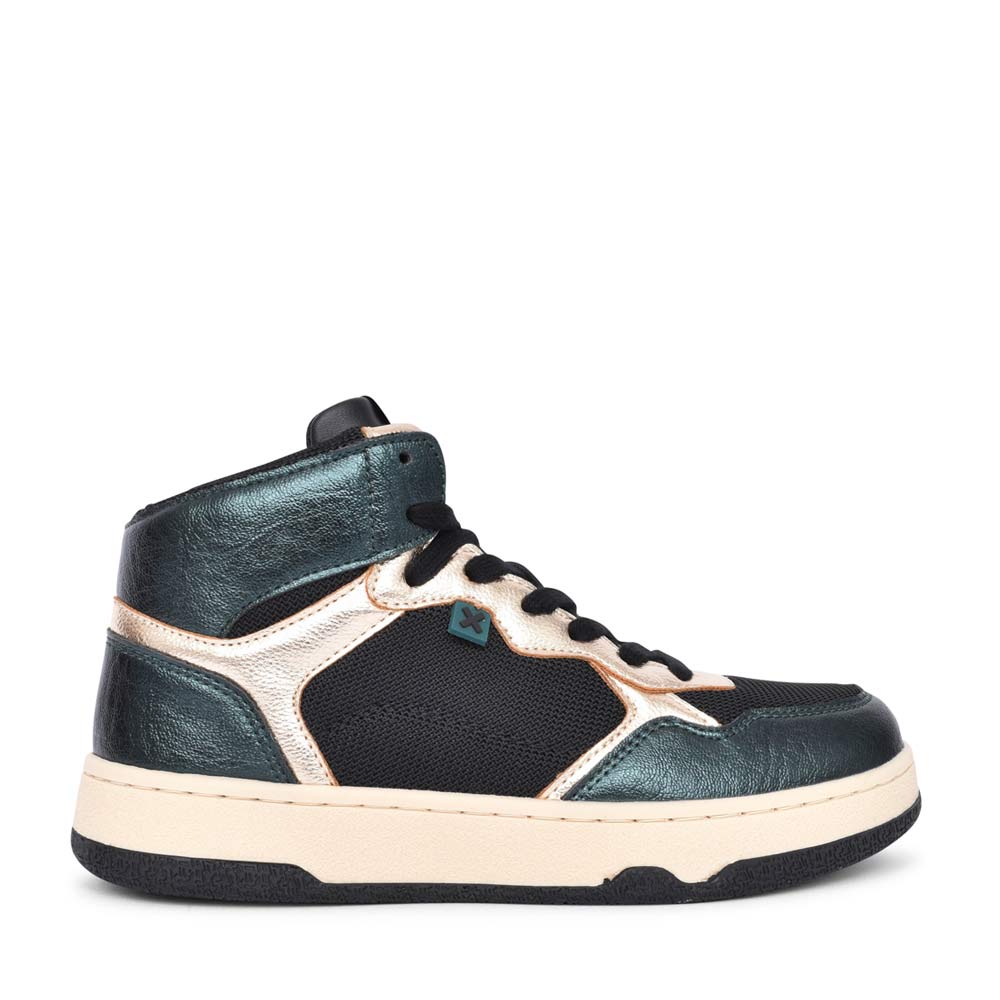 Ladies 143258 Laced Ankle Boot In Green