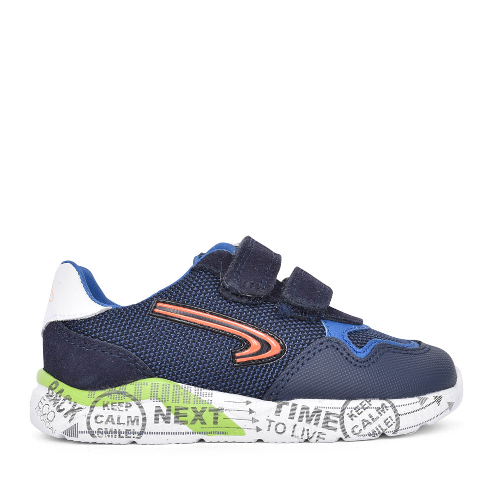 Boys 204626 Velcro Trainer In Navy