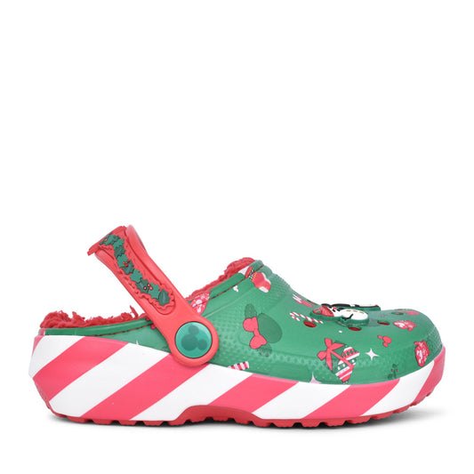 Unisex 210814 Mickey Xmas Lined Clog In Multi-colour