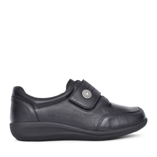 Ladies Lapland 2v Velcro Shoe In Black