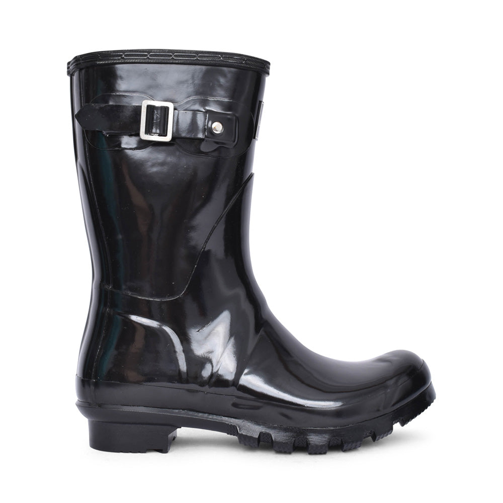 Ladies Sweden Elw032 Short Welly In Black