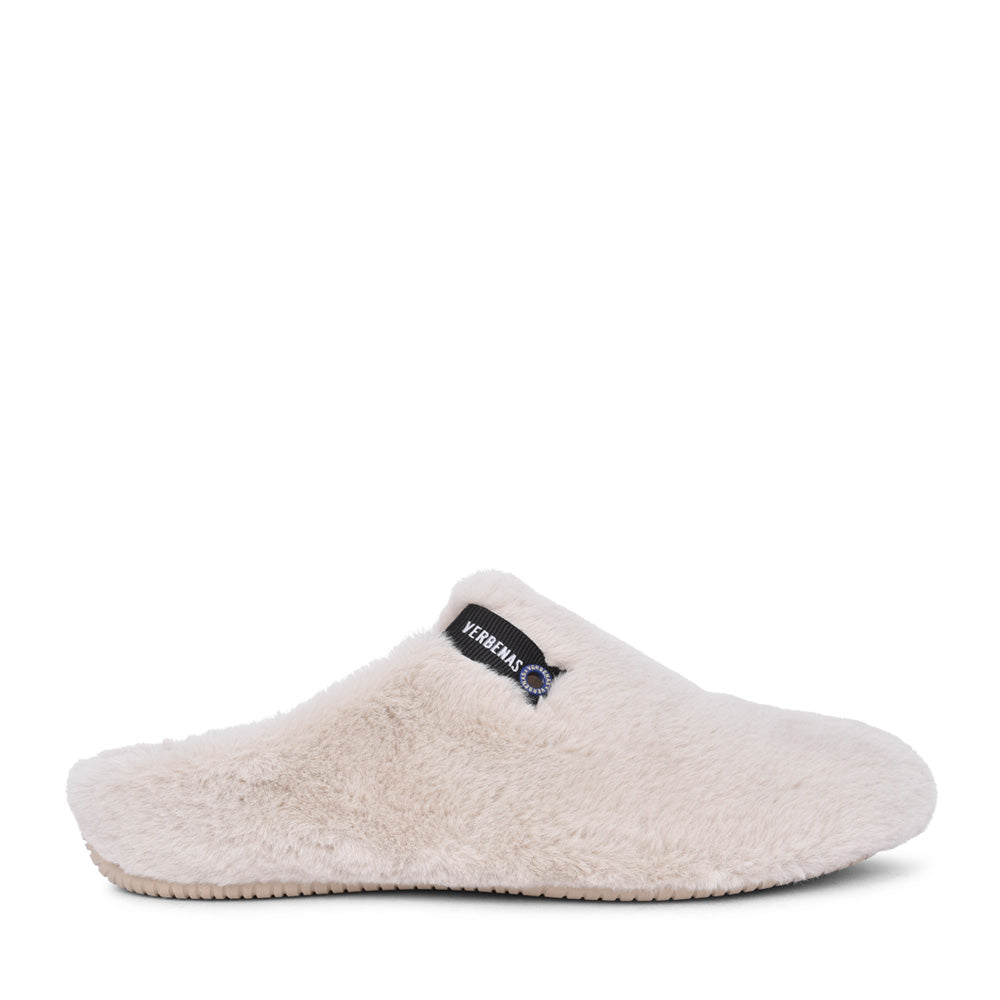 Ladies York Groseto Mule Slipper In Beige