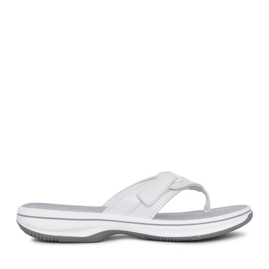 Ladies Brinkley Reyn D-fit Toe Post Sandal In White