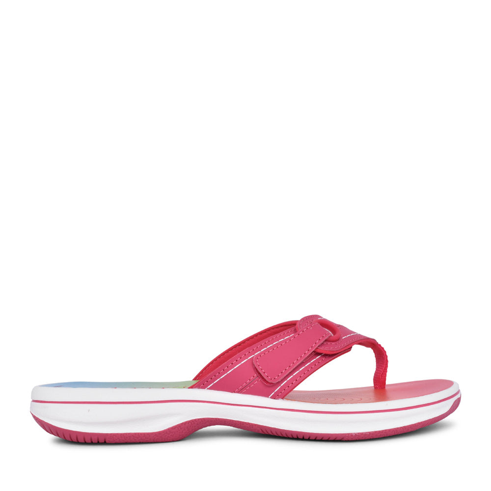 Ladies Brinkley Reyn D-fit Toe Post Sandal In Hot Pink
