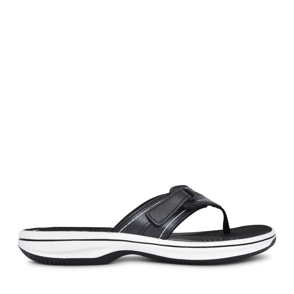 Ladies Brinkley Reyn D-fit Toe Post Sandal In Black