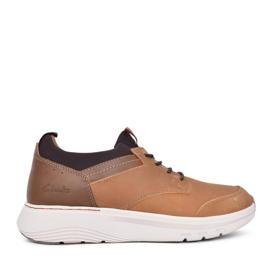 Mens Motion Trek Ez G-fit Laced Shoe In Dark Tan