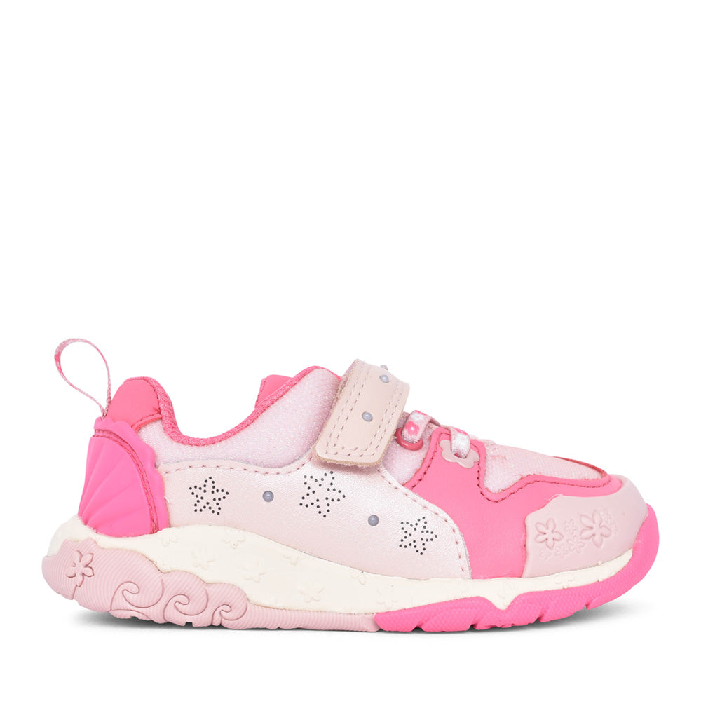 Girls Tidal Shell T Pink Combi Trainer In Kids G Fit