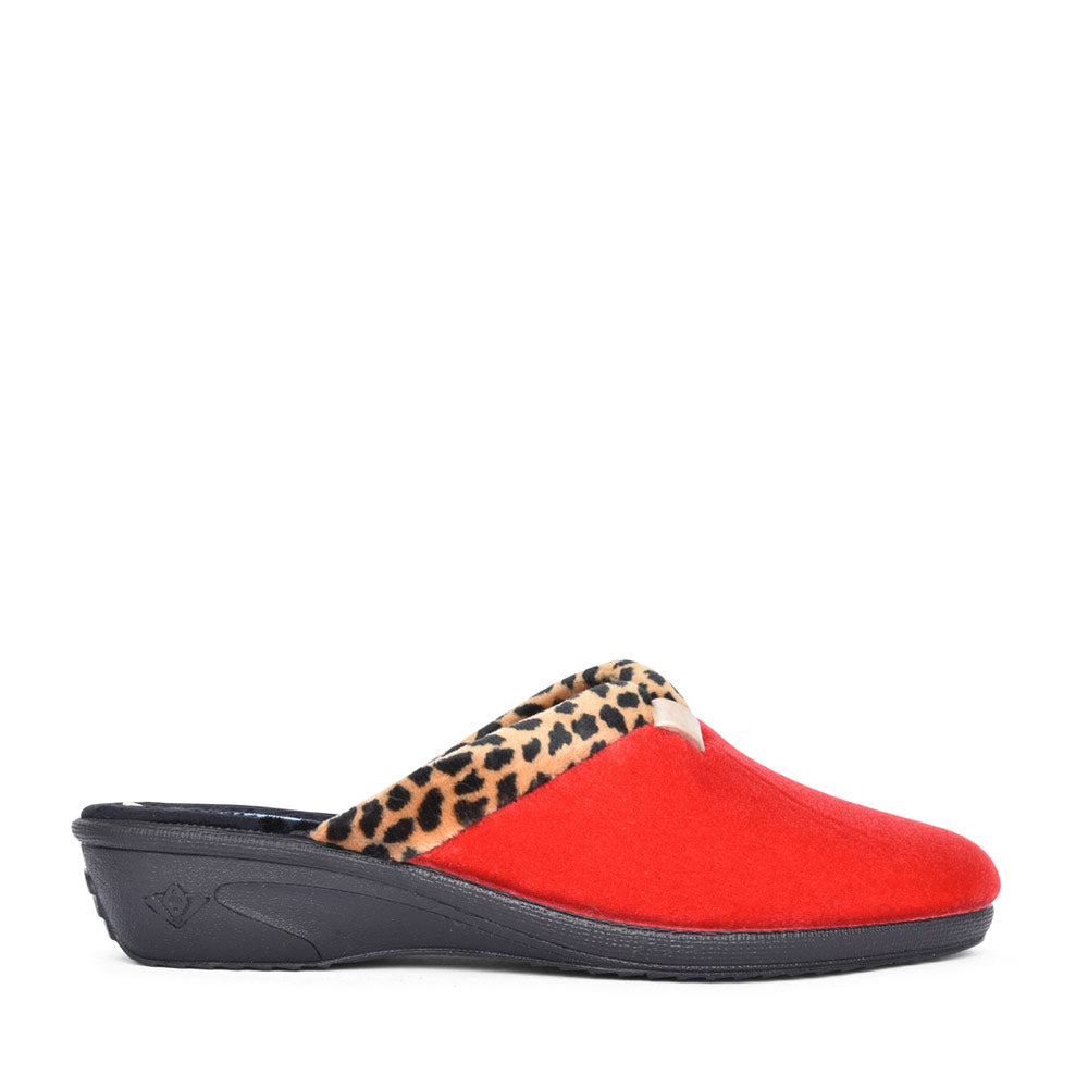 Ladies Michelle Kla007 Mule Slipper In Red