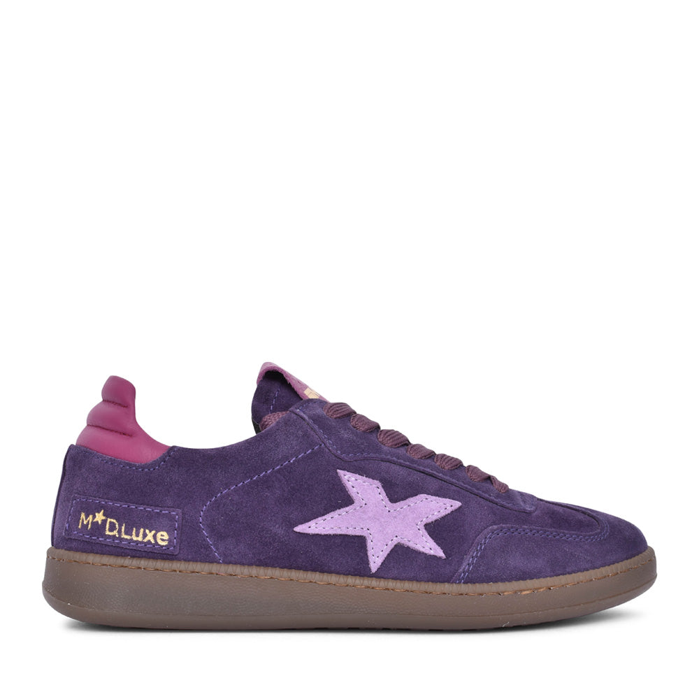 Ladies R526-83 Laced Trainer In Purple
