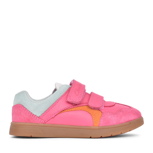 Girls Disco Vibe K Hot Pink Velcro Shoe In Kids G Fit