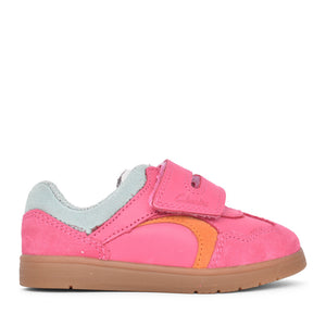 Girls Disco Vibe T Hot Pink Velcro Shoe In Kids F Fit