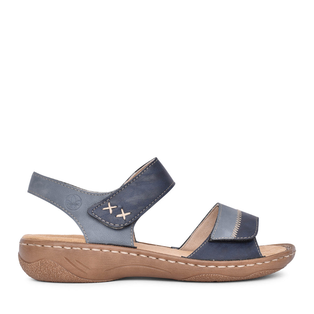 Ladies V2860 Velcro Sandal In Navy