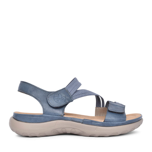 Ladies 64870 Velcro Sandal In Blue