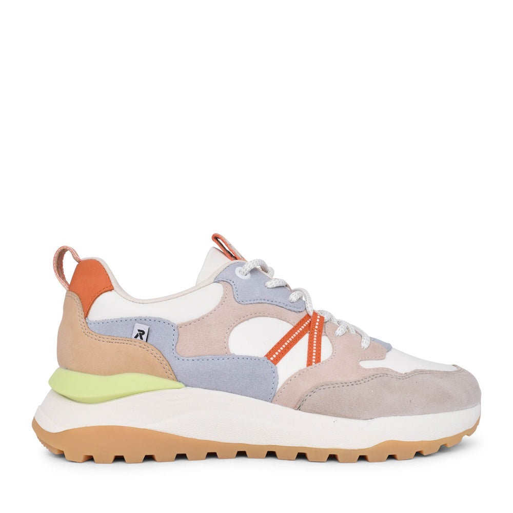 Ladies W2501 Laced Trainer In Multi-colour