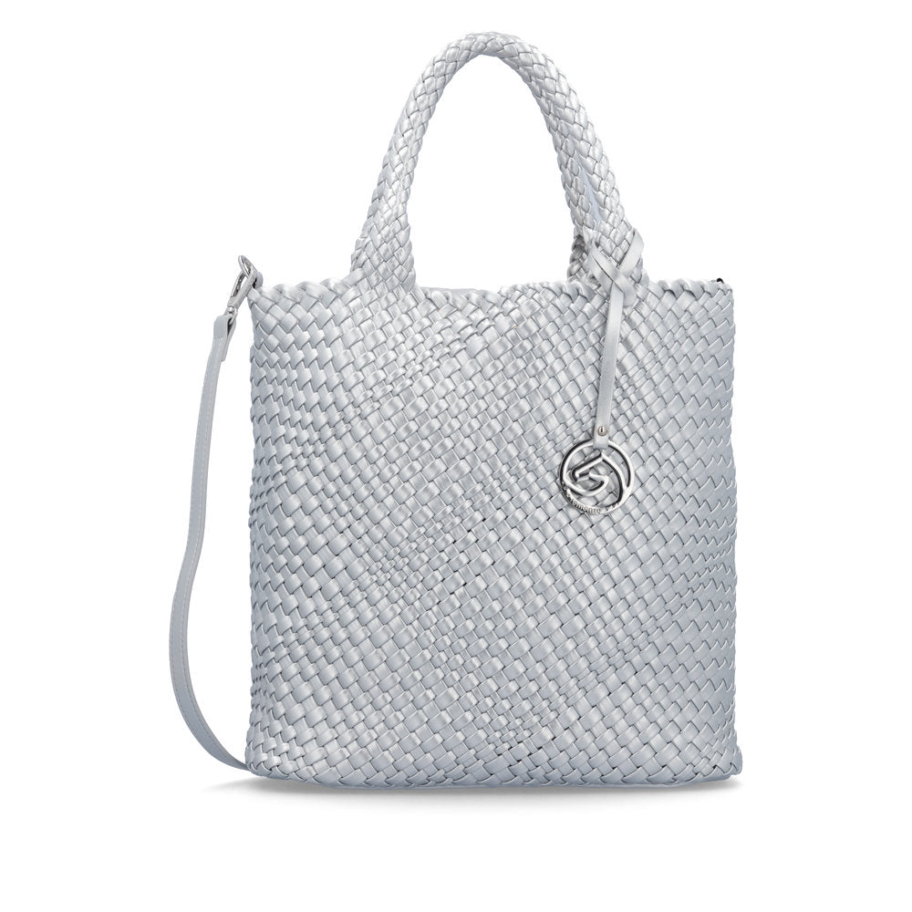 Ladies Q0761 Handbag In Silver