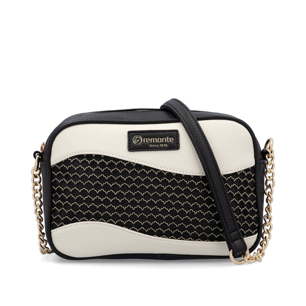 Ladies Q0639 Cross Body Bag In Black Multi