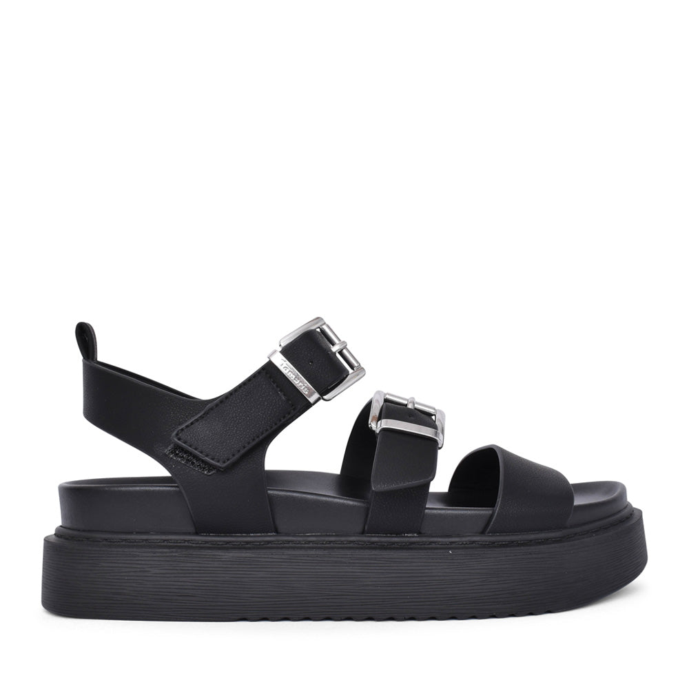 Ladies 1-28401 Strap Sandal In Black