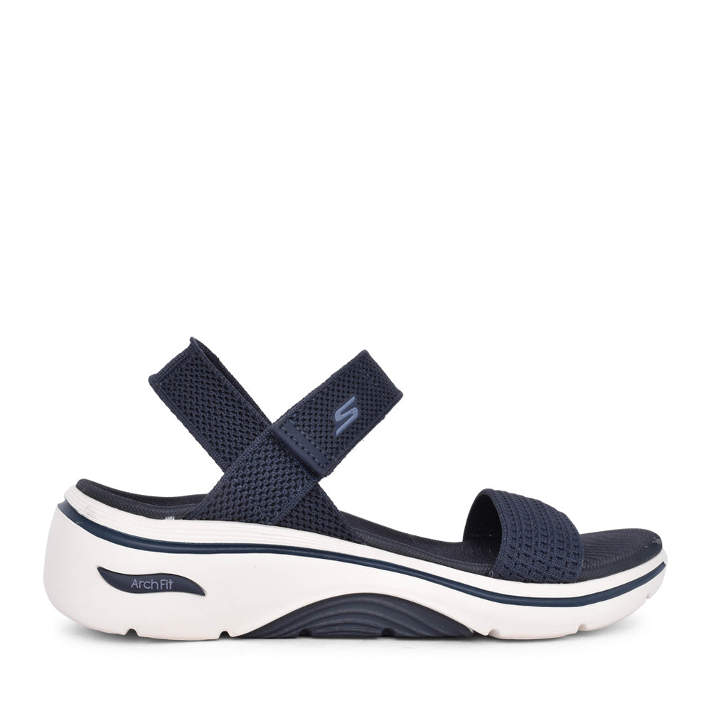 Ladies 140874 Go Walk Arch Fit Sandal In Navy