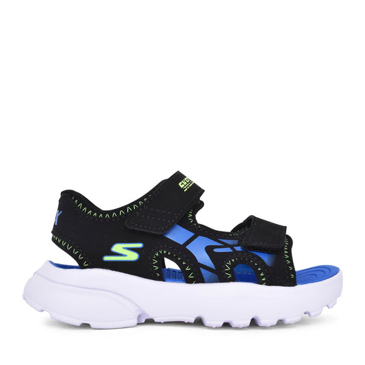 Boys 406513n Razor Splash Velcro Sandal In Black