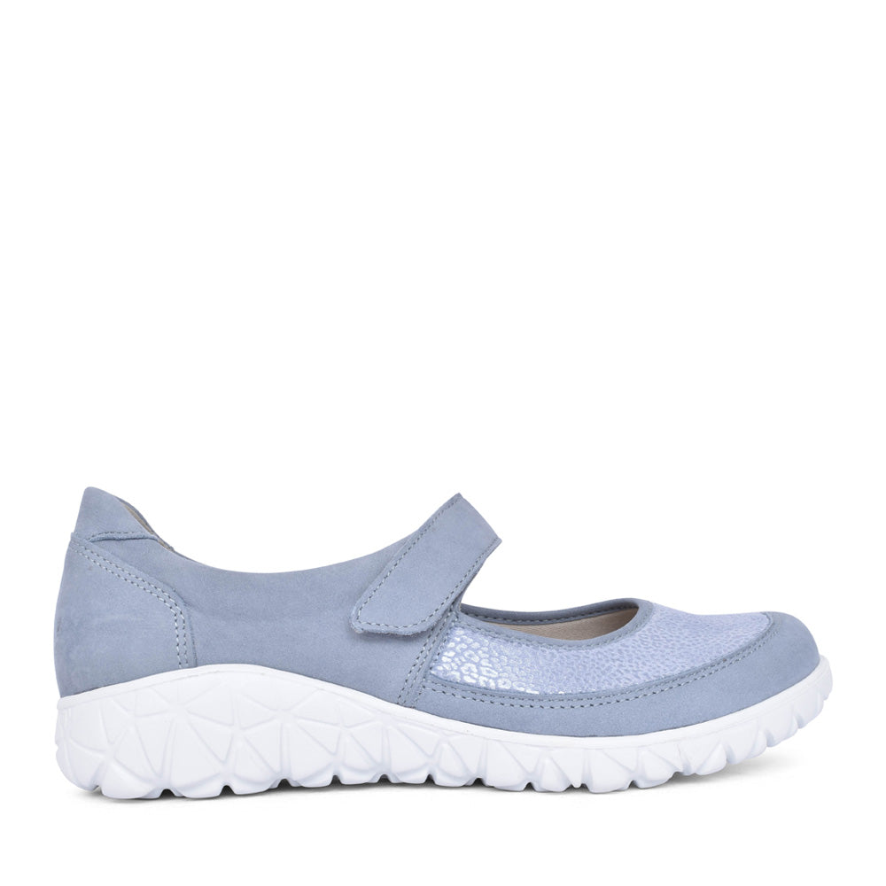 Ladies 389h31 Havy H-fit Velcro Shoe In Sky Blue