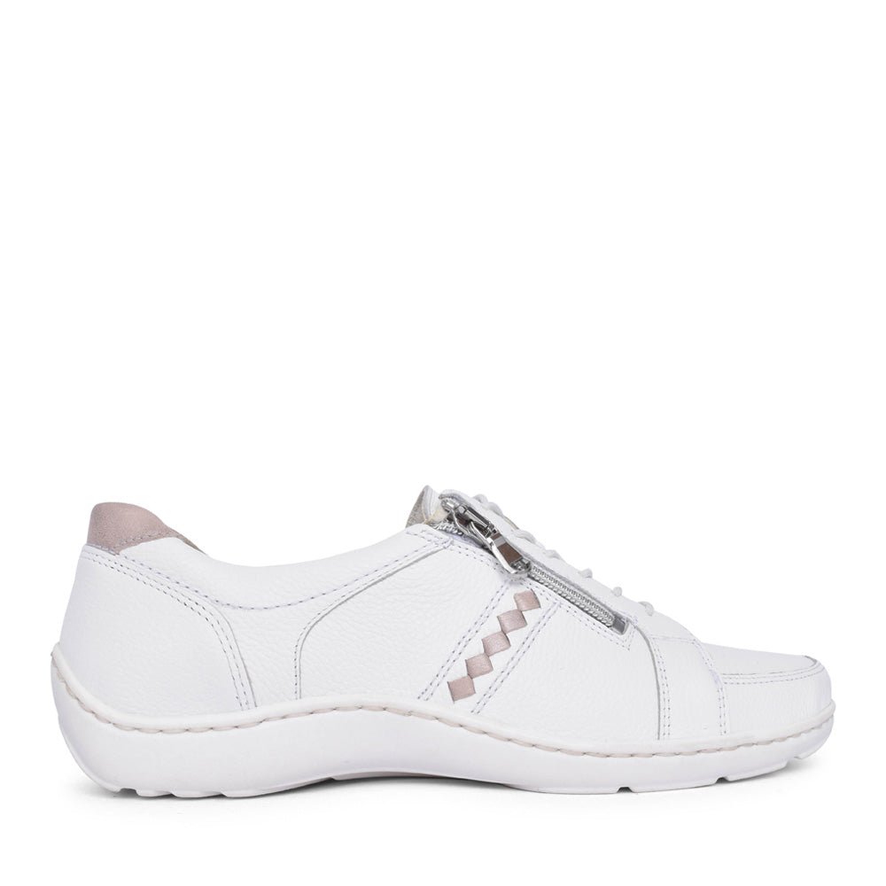 Ladies 496054 White Henni H-fit Trainer In White