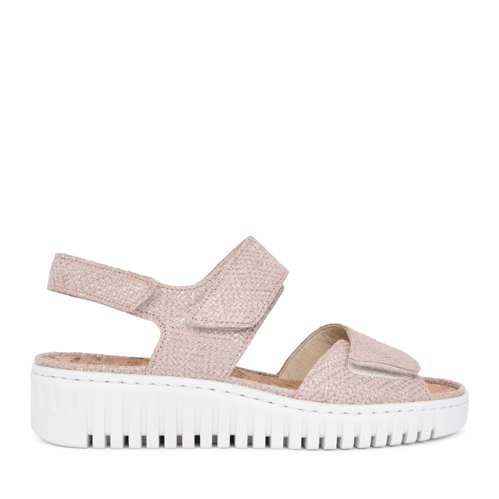 Ladies 955001 Willow H-fit Sandal In Apricot
