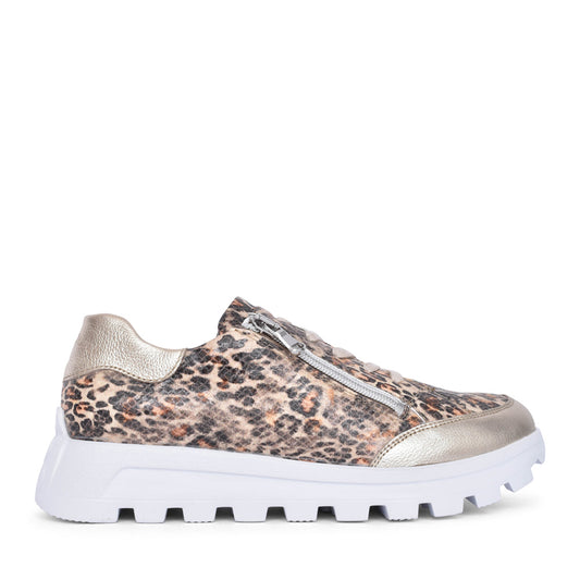 Ladies 993008 Ajala H-fit Trainer In Leopard