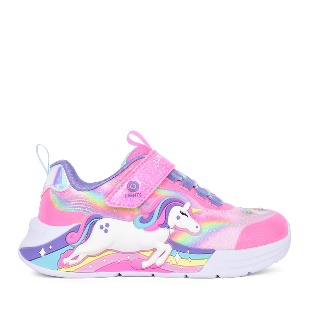 Girls 302298l Unicorn Chaser Trainer In Pink