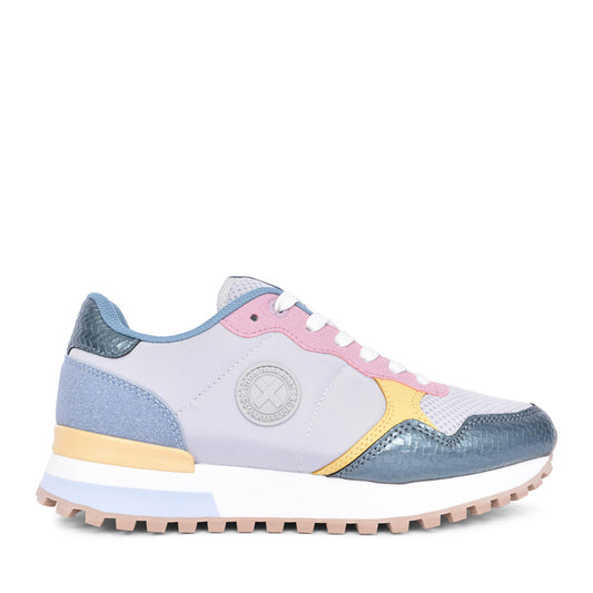 Ladies 144062 Laced Trainer In Denim