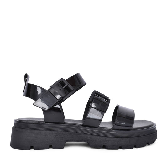 Ladies Something Platform Sandal In Black