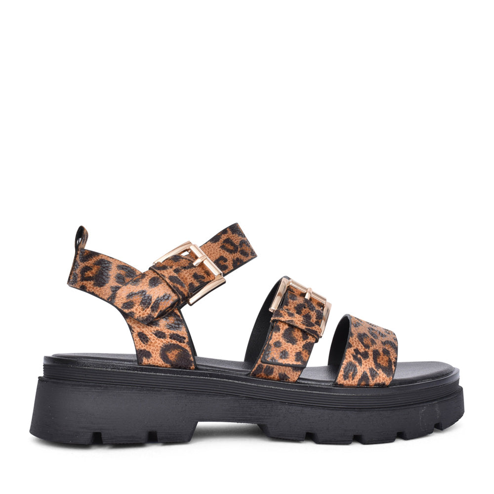 Ladies Something Platform Sandal In Leopard