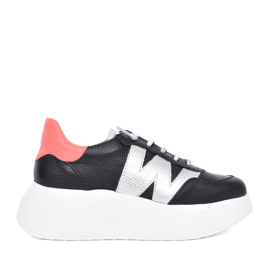 Ladies A-3625 Platform Trainer In Black