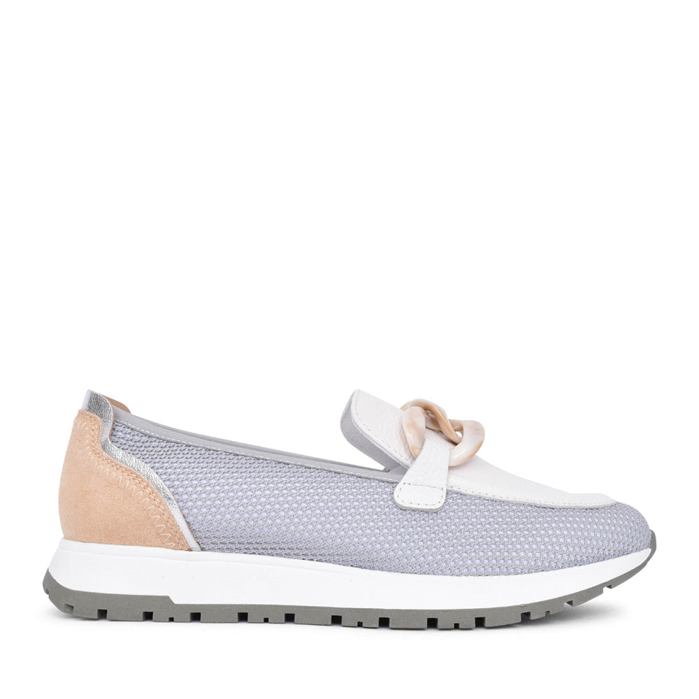 Ladies Eloida-01 Slip-on Shoe In White Multi