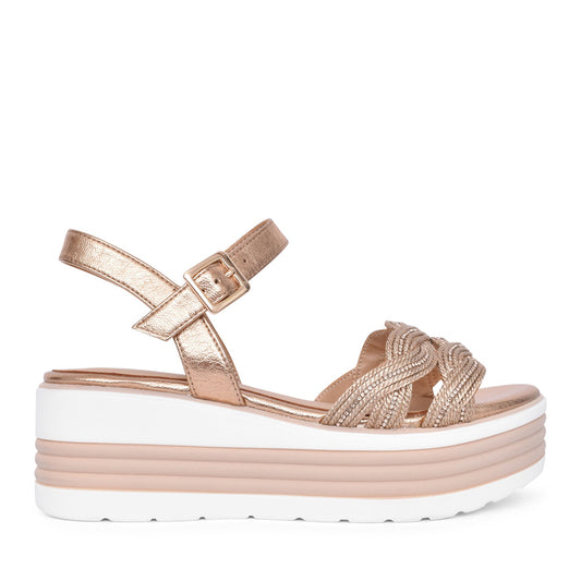 Ladies Sheyla-43 Platform Sandal In Copper