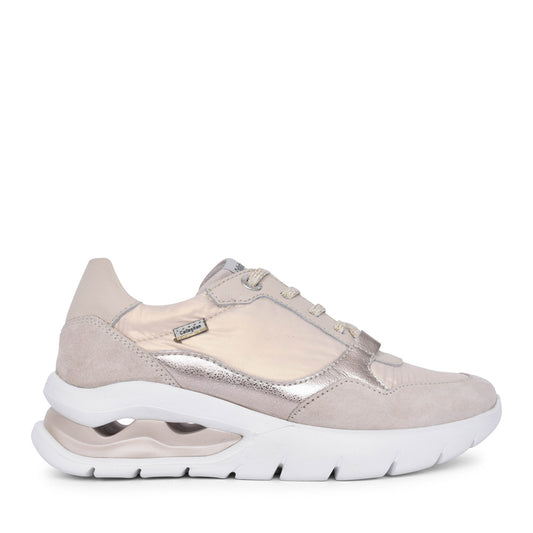 Ladies 45811 Laced Trainer In Sand